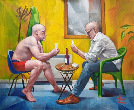 "The Card Players" "The Card Players" - Oil Painting