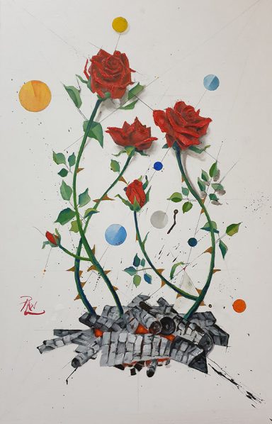 "Up From the Ashes" Painting
