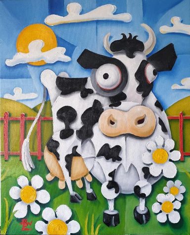 "Cow" Painting of a cow
