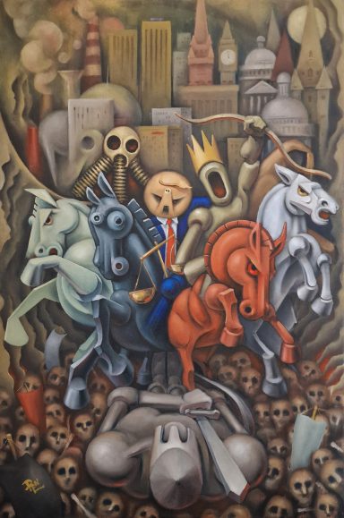 "The Four Horsemen of the Apocalypse" "The Four Horsemen of the Apocalypse" - Oil Painting