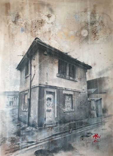"Sunnyside Cottage, Morecambe" Charcoal Picture