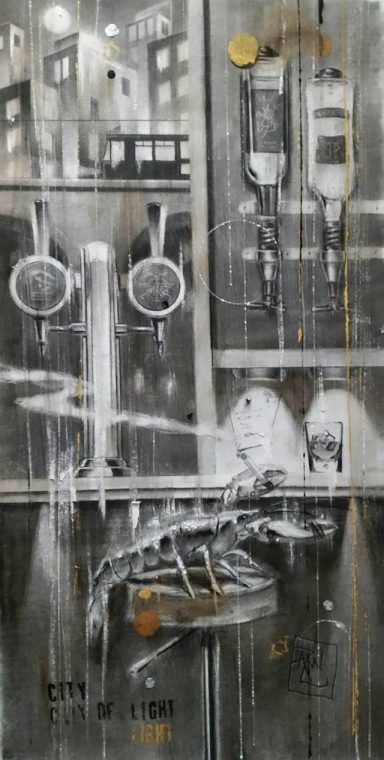 "City of Light" Charcoal Picture