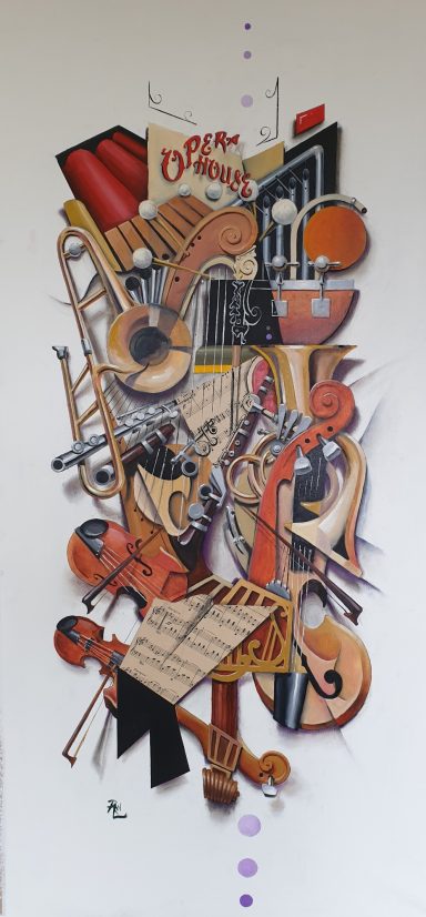 "The Complexity of an Orchestra by Someone Who Can't Play an Instrument" Mixed Media Picture