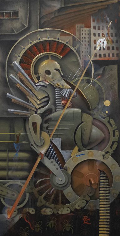"Mars Rests" "Mars Rests" - Oil Painting