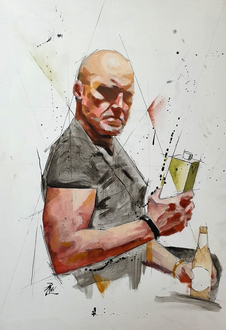 "Milk and Alcohol" "Milk and Alcohol" - Self Portrait