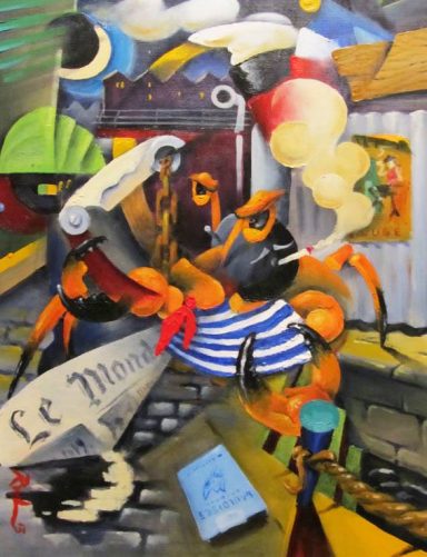 "The Marseille Crustacean" Painting