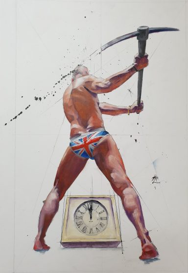 "Clocking Out" "Clocking Out" - Oil & Ink