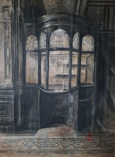 "Ticket Office, Morecambe Winter Gardens" Charcoal Picture