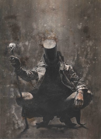 "Deliberation" Charcoal Picture