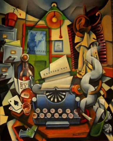 "Pulp Fiction: Hard Boiled" "Pulp Fiction: Hard Boiled" - Oil Painting