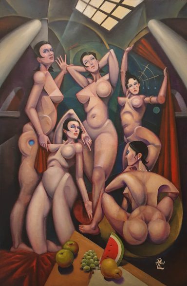 “Les Demoiselles” “Les Demoiselles” - Oil Painting