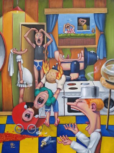 “Sitcom” “Sitcom” - Oil Painting