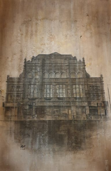 “The Alhambra, Morecambe” Charcoal Picture